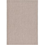 Rug Unique Loom Outdoor Solid Beige Rectangular 7' 0 x 10' 0