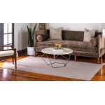 Rug Unique Loom Outdoor Solid Beige Rectangular 7' 0 x 10' 0