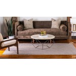 Rug Unique Loom Outdoor Solid Beige Rectangular 7' 0 x 10' 0
