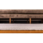 Rug Unique Loom Outdoor Solid Beige Rectangular 7' 0 x 10' 0