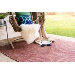 Rug Unique Loom Outdoor Solid Rust Red Rectangular 6' 0 x 9' 0