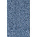 Rug Unique Loom Outdoor Solid Navy Blue Rectangular 5' 0 x 8' 0