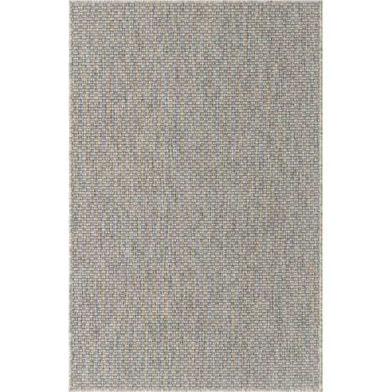 Rug Unique Loom Outdoor Solid Light Gray Rectangular 3' 3 x 5' 3