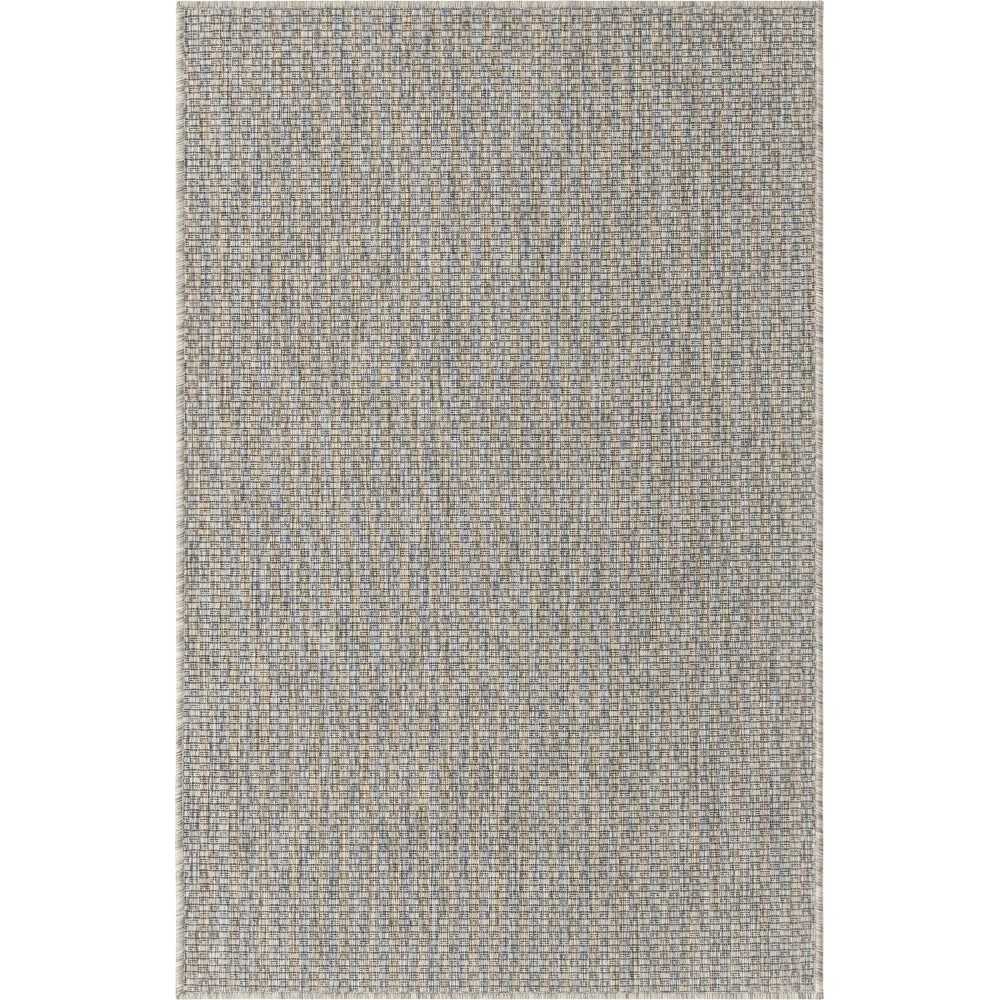 Rug Unique Loom Outdoor Solid Light Gray Rectangular 3' 3 x 5' 3 Rug Unique Loom Outdoor Solid Light Gray Rectangular 3' 3 x 5' 3