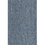 Rug Unique Loom Outdoor Solid Navy Blue Rectangular 2' 0 x 3' 0