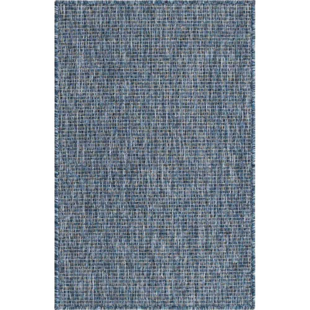 Rug Unique Loom Outdoor Solid Navy Blue Rectangular 2' 0 x 3' 0 Rug Unique Loom Outdoor Solid Navy Blue Rectangular 2' 0 x 3' 0