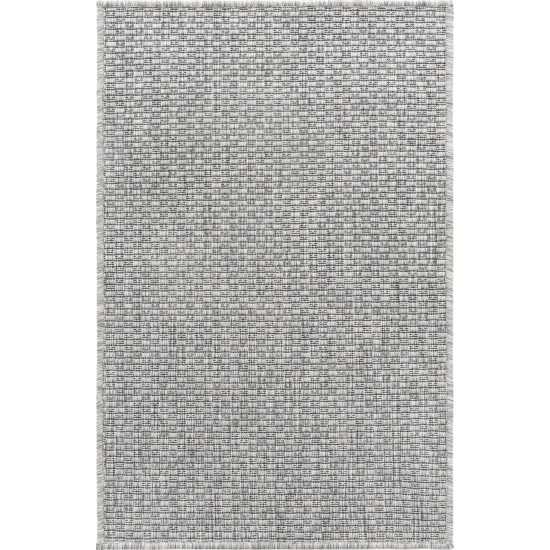 Rug Unique Loom Outdoor Solid Light Gray Rectangular 2' 0 x 3' 0