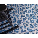 Rug Unique Loom Outdoor Safari Blue Rectangular 9' 0 x 12' 0