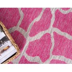 Rug Unique Loom Outdoor Safari Pink Rectangular 9' 0 x 12' 0