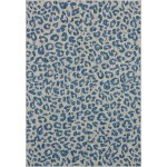 Rug Unique Loom Outdoor Safari Blue Rectangular 8' 0 x 11' 4