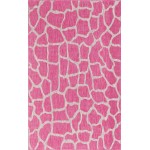 Rug Unique Loom Outdoor Safari Pink Rectangular 5' 0 x 8' 0