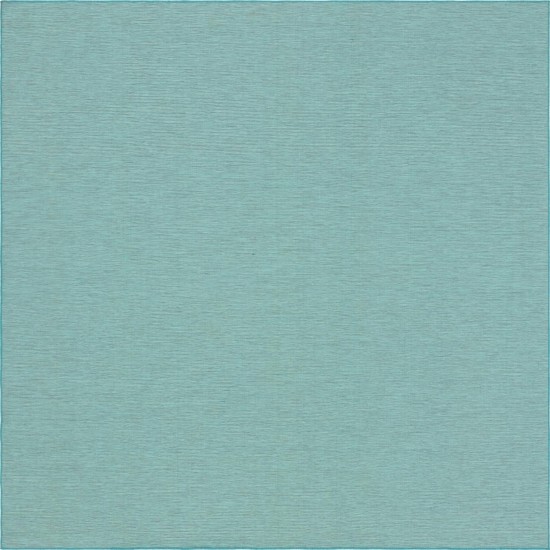 Rug Unique Loom Outdoor Patio Turquoise Square 10' 2 x 10' 3