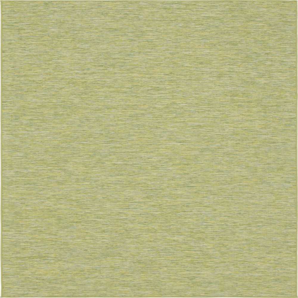 Rug Unique Loom Outdoor Patio Green Square 10' 2 x 10' 3