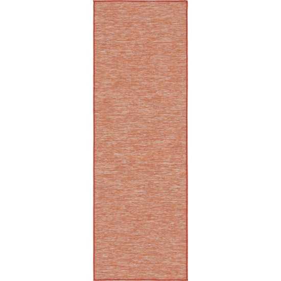 Rug Unique Loom Outdoor Patio Terracotta Runner 2' 0 x 6' 0