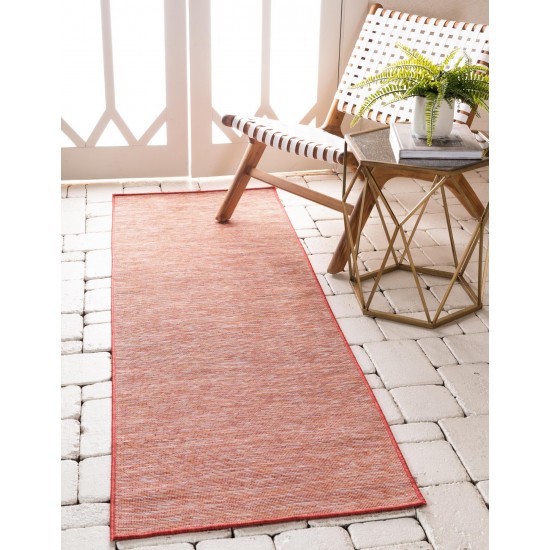 Rug Unique Loom Outdoor Patio Terracotta Runner 2' 0 x 6' 0