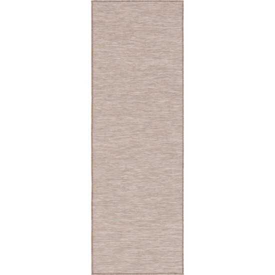 Rug Unique Loom Outdoor Patio Beige Runner 2' 0 x 6' 0