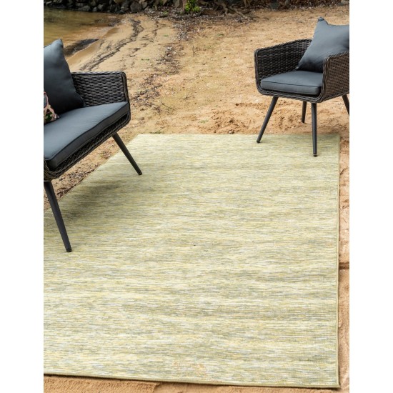 Rug Unique Loom Outdoor Patio Green Rectangular 9' 4 x 12' 0