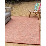 Rug Unique Loom Outdoor Patio Terracotta Rectangular 8' 4 x 11' 4