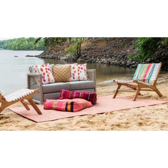 Rug Unique Loom Outdoor Patio Terracotta Rectangular 8' 4 x 11' 4