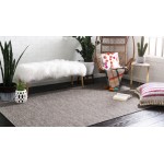 Rug Unique Loom Outdoor Patio Light Gray Rectangular 8' 4 x 11' 4