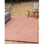 Rug Unique Loom Outdoor Patio Terracotta Rectangular 7' 5 x 10' 0