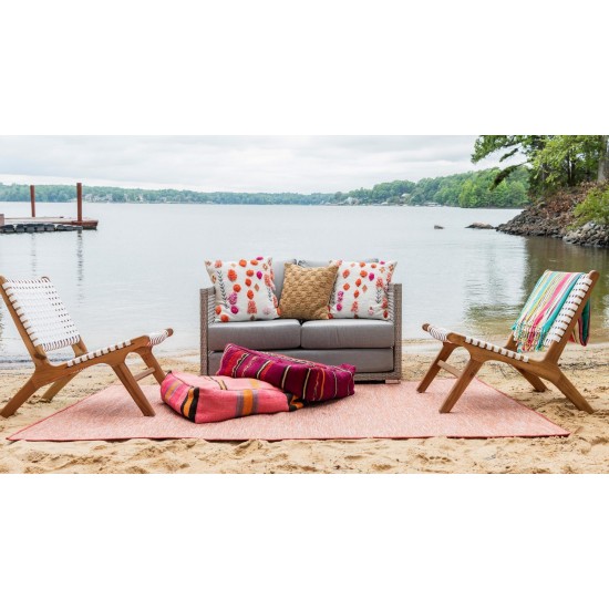 Rug Unique Loom Outdoor Patio Terracotta Rectangular 7' 5 x 10' 0