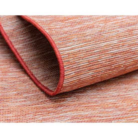 Rug Unique Loom Outdoor Patio Terracotta Rectangular 7' 5 x 10' 0