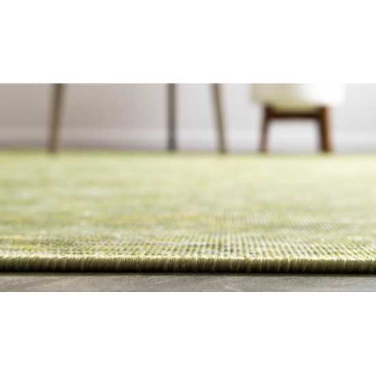 Rug Unique Loom Outdoor Patio Green Rectangular 7' 5 x 10' 0