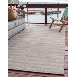 Rug Unique Loom Outdoor Patio Beige Rectangular 7' 5 x 10' 0