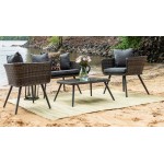 Rug Unique Loom Outdoor Patio Green Rectangular 6' 3 x 9' 0