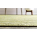 Rug Unique Loom Outdoor Patio Green Rectangular 5' 3 x 8' 0