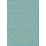 Rug Unique Loom Outdoor Patio Turquoise Rectangular 4' 2 x 6' 0