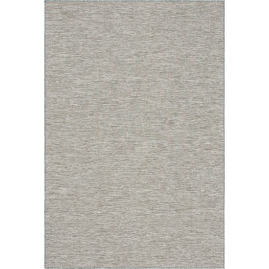 Rug Unique Loom Outdoor Patio Light Gray Rectangular 4' 2 x 6' 0