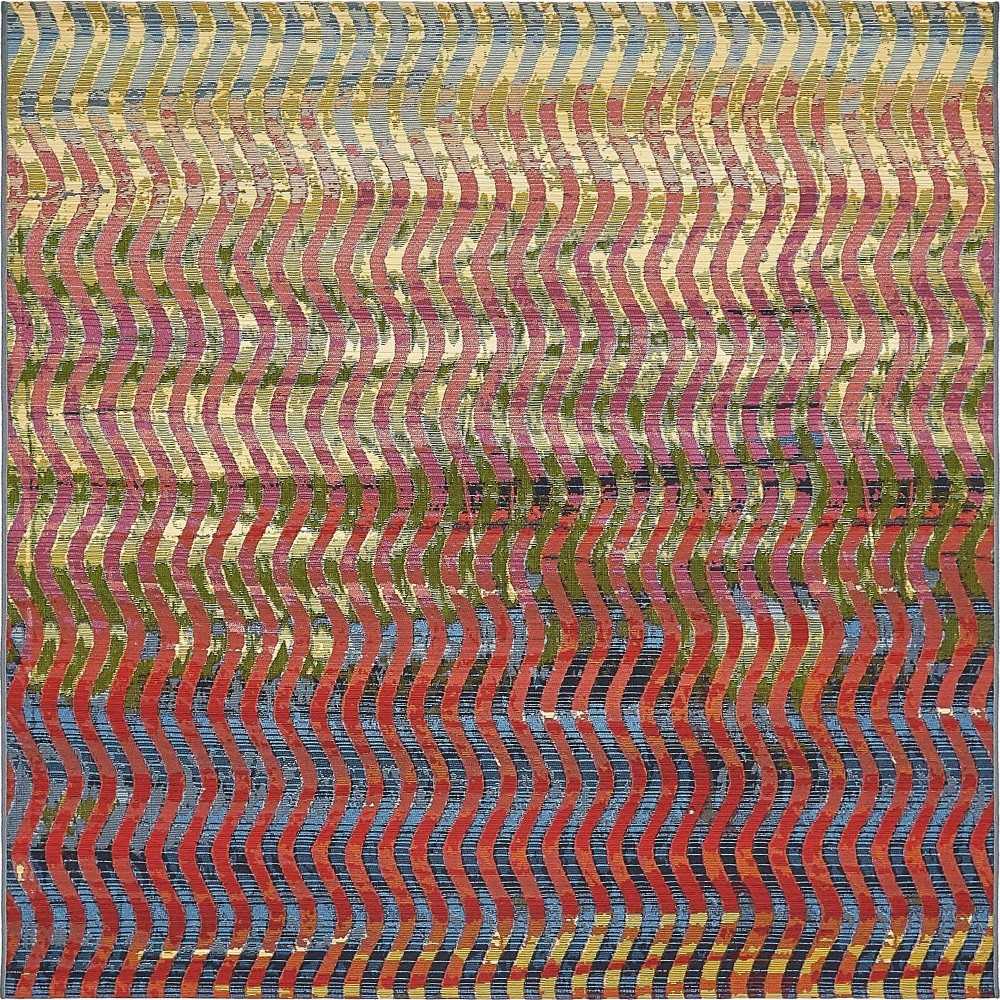 Rug Unique Loom Outdoor Modern Multi Square 6' 0 x 6' 0 Rug Unique Loom Outdoor Modern Multi Square 6' 0 x 6' 0