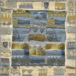 Rug Unique Loom Outdoor Modern Blue Square 6' 0 x 6' 0