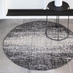 Rug Unique Loom Outdoor Modern Gray Round 5' 3 x 5' 3