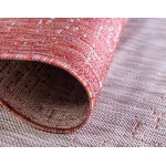 Rug Unique Loom Outdoor Modern Rust Red Round 4' 0 x 4' 0