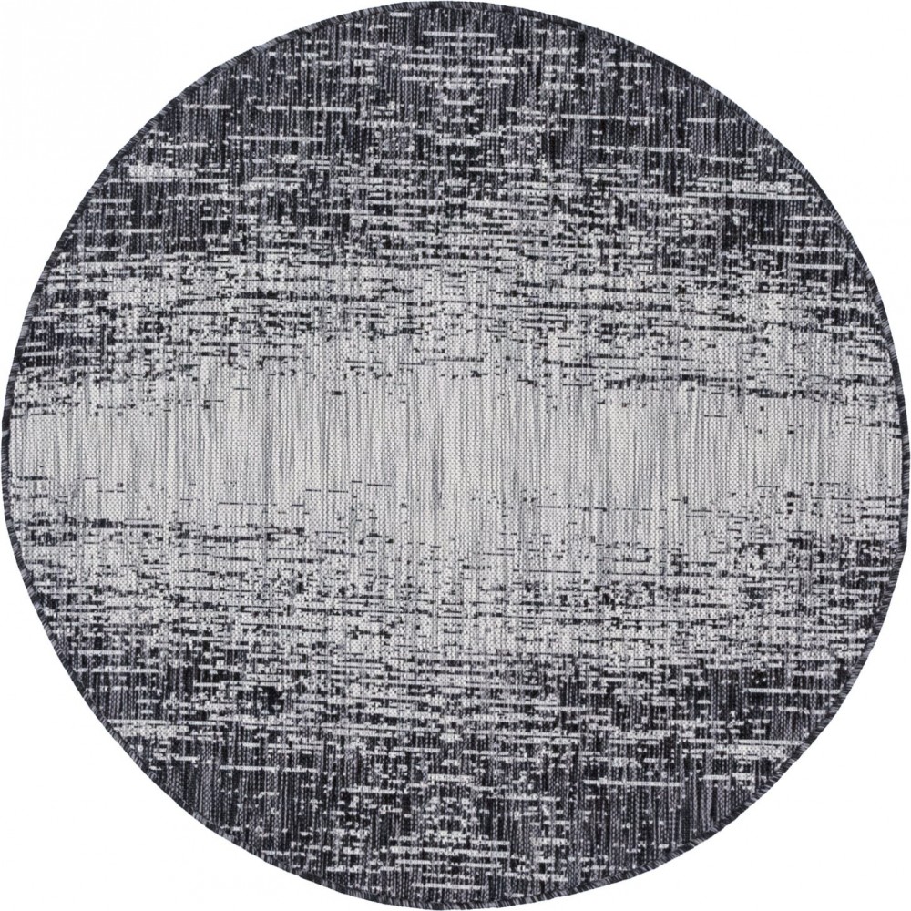 Rug Unique Loom Outdoor Modern Gray Round 4' 0 x 4' 0 Rug Unique Loom Outdoor Modern Gray Round 4' 0 x 4' 0