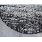Rug Unique Loom Outdoor Modern Gray Round 4' 0 x 4' 0