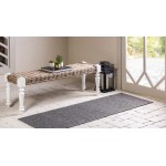 Rug Unique Loom Outdoor Modern Gray Runner 2' 2 x 6' 0