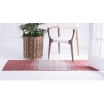 Rug Unique Loom Outdoor Modern Rust Red Runner 2' 0 x 6' 0