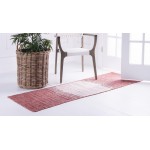 Rug Unique Loom Outdoor Modern Rust Red Runner 2' 0 x 6' 0