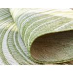 Rug Unique Loom Outdoor Modern Green Runner 2' 0 x 6' 0