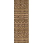 Rug Unique Loom Outdoor Modern Light Brown Runner 2' 0 x 6' 0