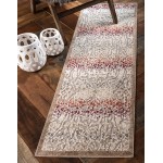 Rug Unique Loom Outdoor Modern Beige Runner 2' 0 x 6' 0