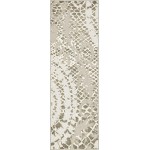 Rug Unique Loom Outdoor Modern Ivory Runner 2' 0 x 6' 0