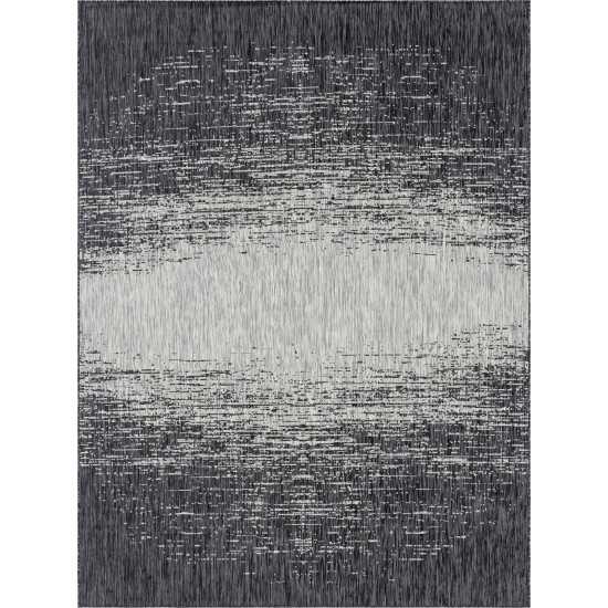 Rug Unique Loom Outdoor Modern Gray Rectangular 10' 0 x 14' 0