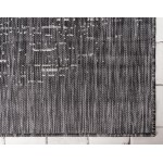 Rug Unique Loom Outdoor Modern Gray Rectangular 10' 0 x 14' 0