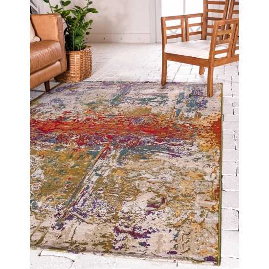 Rug Unique Loom Outdoor Modern Multi Rectangular 10' 0 x 14' 0