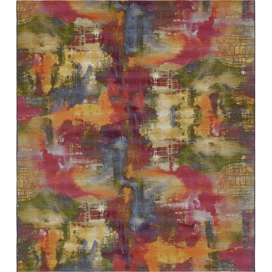 Rug Unique Loom Outdoor Modern Multi Rectangular 10' 0 x 12' 0